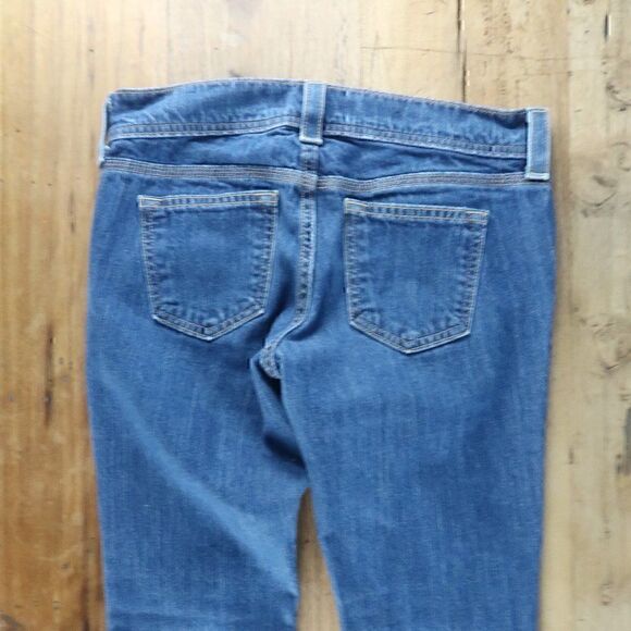OLD NAVY BLUE DENIM ULTRA LOW WAIST SKINNY STRETCH JEANS SIZE 4 VINTAGE - Picture 7 of 8